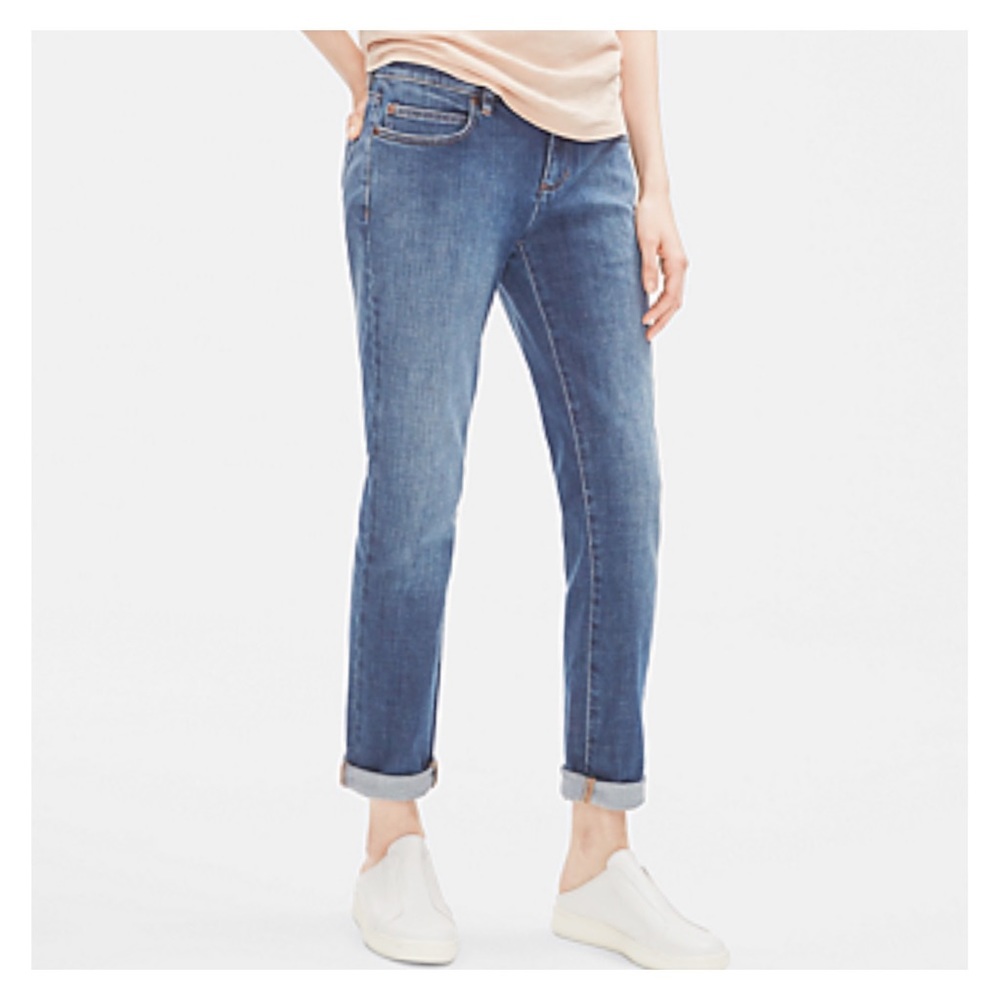 EILEEN FISHER Boyfriend Ankle Length Jeans